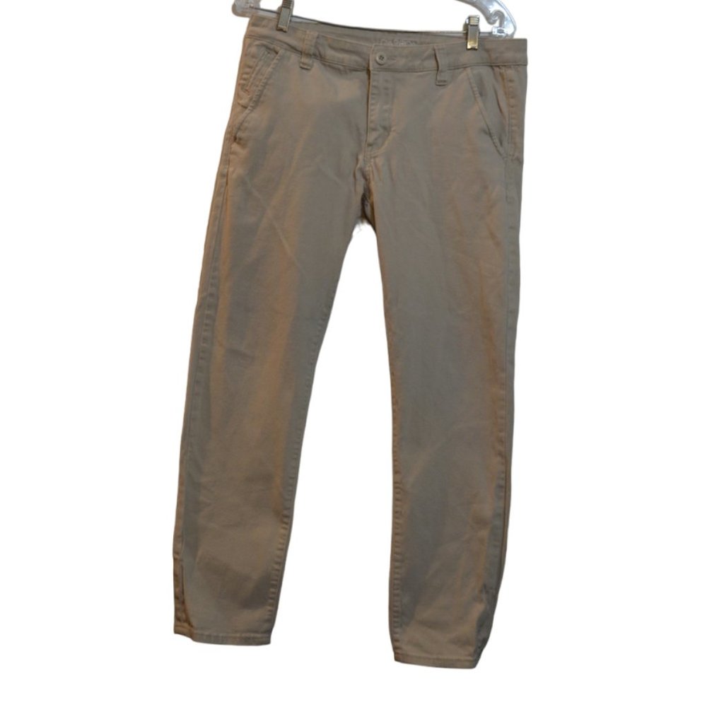 CARBON Freedom Flex Cotton-Elastane Beige Skinny Legs Mid-Rise Men Pants 32/30
